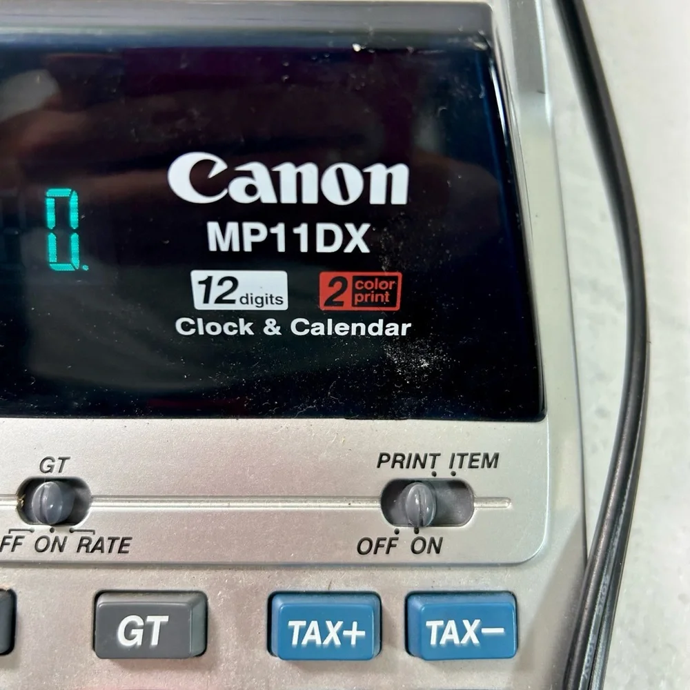 CANON MP11DX CLOCK AND CALENDAR PRINTING CALCULATOR